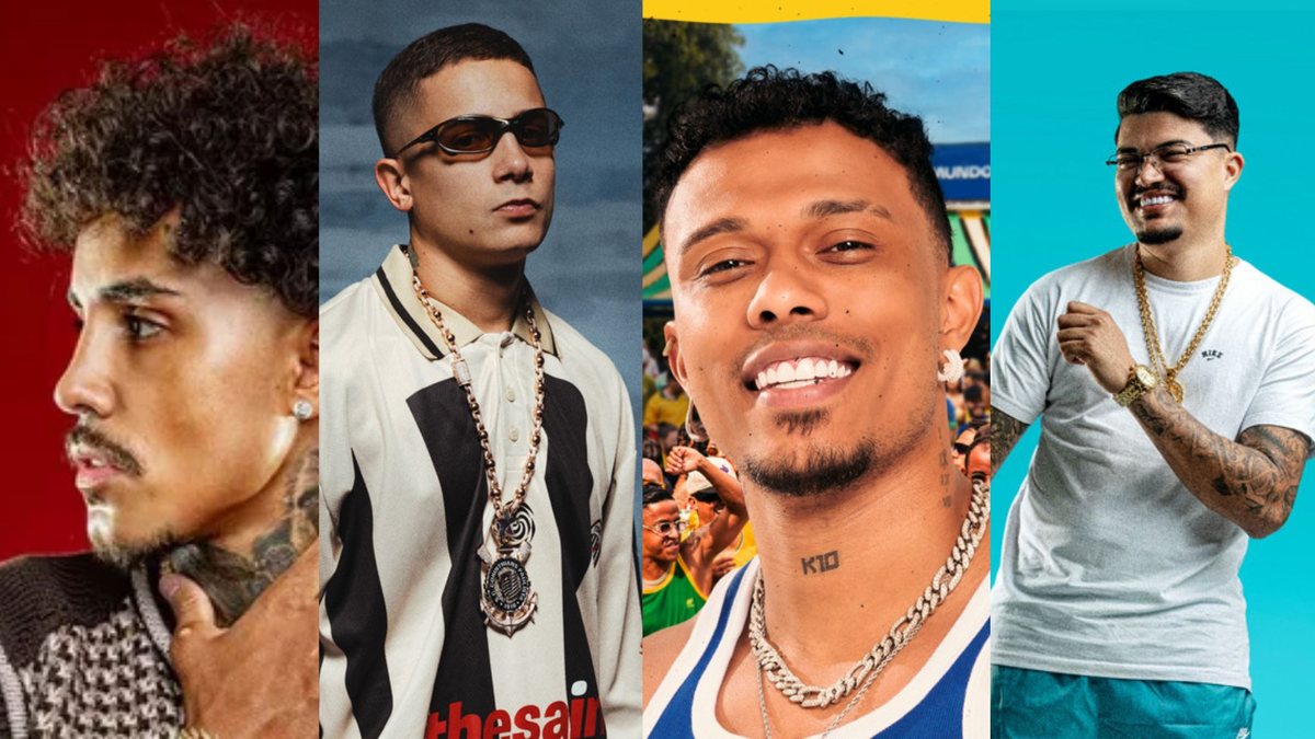 Livinho, Mc Hariel, Kamisa 10 e Japa NK se apresentam durante a Copa da Casa CazéTV - Reprodução / Spotify