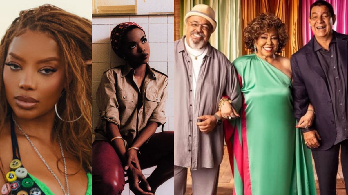 Além de Lauryn Hill e Ludmilla, Zeca Pagodinho, Alcione e Jorge Aragão também farão shows neste final de semana no Rio - Reprodução / Spotify / Divulgação