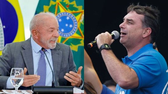 Lula marcou 44% contra 41% do senador Flávio Bolsonaro, em um quadro de empate técnico - Ricardo Stuckert/PR/Gabriel Silva/Raspress/Estadão Conteúdo