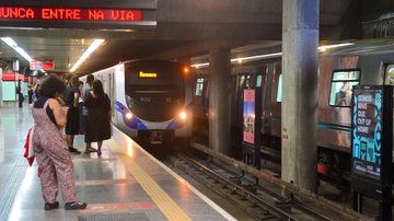 Metrô terá reforço na oferta de trens uma hora antes do habitual - Divulgação/Agência SP