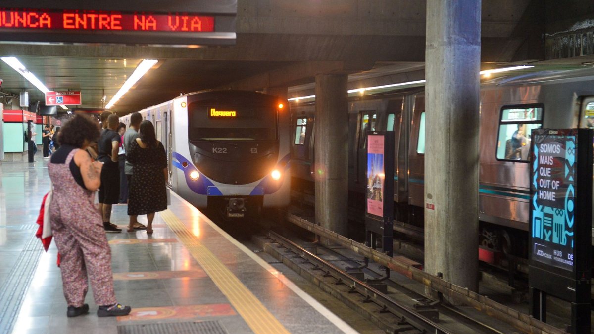 Metrô terá reforço na oferta de trens uma hora antes do habitual - Divulgação/Agência SP