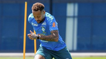 Neymar treina forte pela primeira vez na seleção e ficará no banco contra os escoceses - CBF