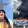 Nas últimas semanas ele vinha fazendo shows de sua turnê mundial passando por México, Argentina e Chile antes de chegar ao Brasil - oliver tree acidente helicóptero - Reprodução Instagram @olivertree / @lulucasbarboza via X