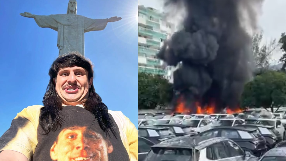 Nas últimas semanas ele vinha fazendo shows de sua turnê mundial passando por México, Argentina e Chile antes de chegar ao Brasil - oliver tree acidente helicóptero - Reprodução Instagram @olivertree / @lulucasbarboza via X