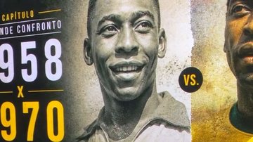 Pelé é um dos grandes destaques da exposição. Sala dedicada rememora seus grandes momentos em Copas - VIVA/Adriana Del Ré