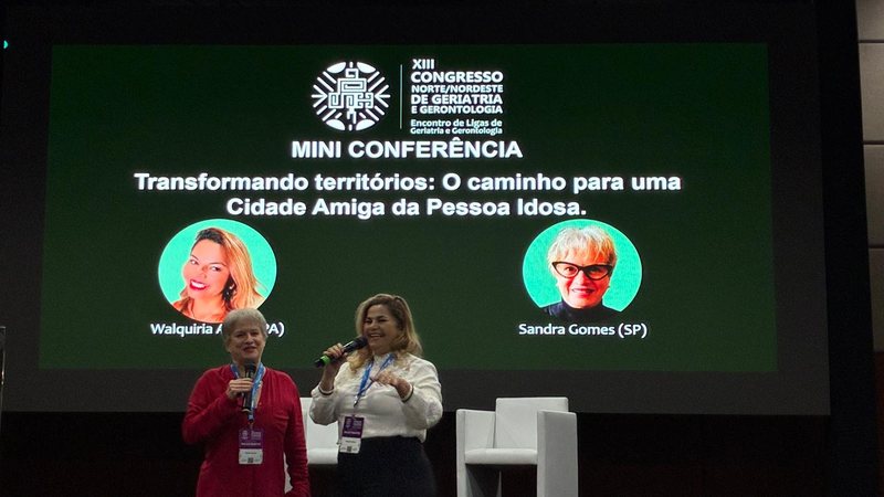 A conquista foi celebrada na palestra da especialista em gerontologia e ex-gestora pública Sandra Regina Gomes - Paula Bulka Durães/VIVA
