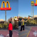 Ronaldinho acerta \u0022gol\u0022 de primeira em campanha do McDonald\u0027s para Copa