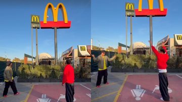 Ronaldinho Gaúcho e Lamine Yamal na campanha do McDonald's de Copa do Mundo - Reprodução / Instagram @ronaldinho