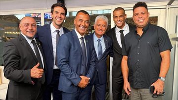 Roberto Carlos, Kaká, Cafu, Bebeto, Rivaldo e Ronaldo: ex-jogadores em Miami - Reprodução / Instagram