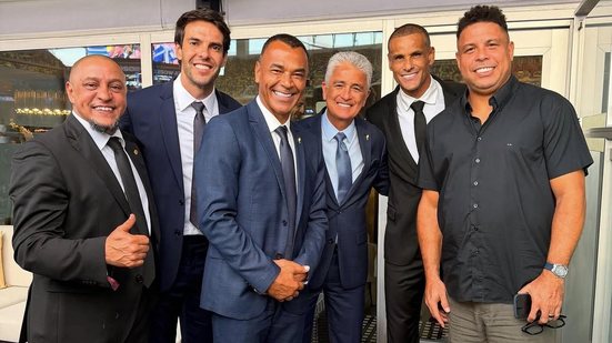 Roberto Carlos, Kaká, Cafu, Bebeto, Rivaldo e Ronaldo: ex-jogadores em Miami - Reprodução / Instagram