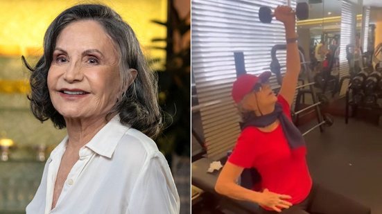 Rosamaria Murtinho chamou a atenção dos seguidores sobre a importância da atividade física para um envelhecimento ativo - Globo e Reprodução/Instagram @roseiramur