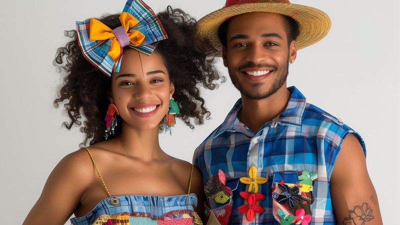 Festa junina é uma oportunidade de brincar com a roupa, fazer combinações diferentes e se divertir - Adobe Stock