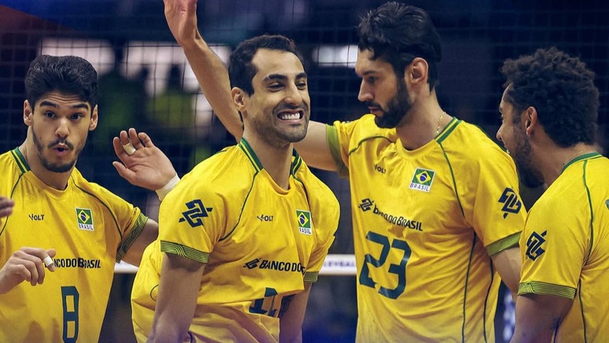 Seleção brasileira masculina manteve o embalo na Liga das Nações de Vôlei e venceu a Sérvia por 3 sets a 0 - Reprodução/Instagram @cbvolei