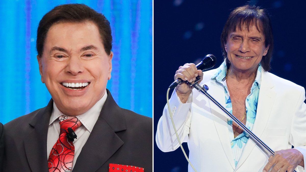 Silvio Santos e Roberto Carlos lideram entre os artistas que mais orgulham os brasileiros, de acordo com pesquisa da Globo/Quaest - Divulgação/SBT e Divulgação/Globo