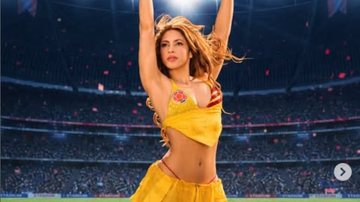 Cantora mostrou um pouco do percurso coreográfico até o campo - Reprodução/Instagram @shakira