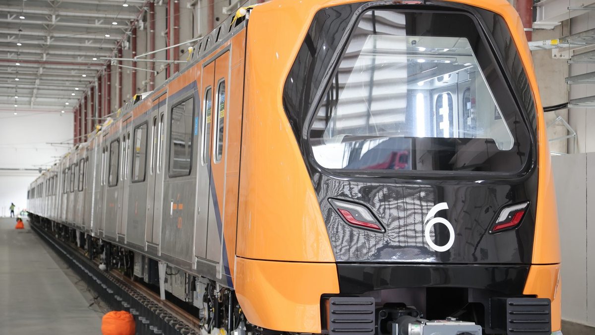 Trem que será utilizado na operação da Linha 6-Laranja de Metrô - Pablo Jacob/Governo do Estado de SP