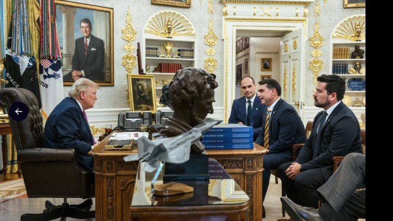 Publicação foi a primeira manifestação pública de Trump sobre a reunião - Reprodução/truthsocial.com