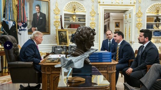 Publicação foi a primeira manifestação pública de Trump sobre a reunião - Reprodução/truthsocial.com