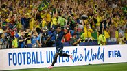 Vini Jr. comemora gol na vitória do Brasil contra o Haiti por 3 a 0 - Fifa/Divulgação