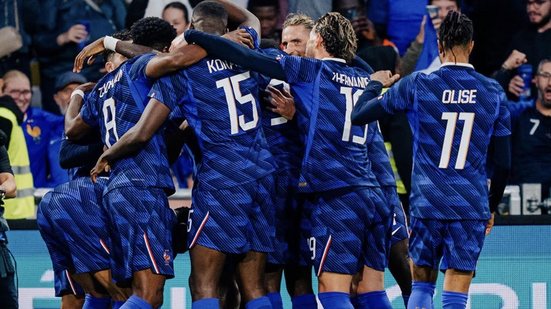 Selecão da França celebra gol na derrota para Costa do Marfim - Reprodução / Instagram