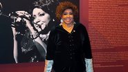 Alcione visitando a exposição em SP em sua homenagem - Reprodução/Instagram @alcionemarrom