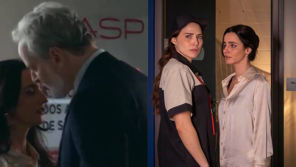 A personagem Suely, secretária de Ademir, é assediada em cena ambientada na AASP - Reprodução / TV Globo e Globo