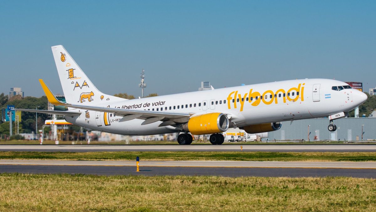 Segundo a Anac, Flybondi cancelou 79% dos voos registrados no País - Flybondi/Divulgação
