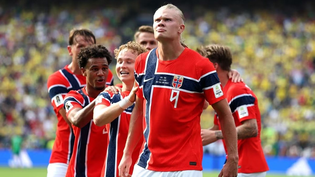 Noruega eliminou o Brasil por 2 a 1 neste domingo, 5 de julho, pelas oitavas de final da Copa 2026 - Reprodução/FIFA