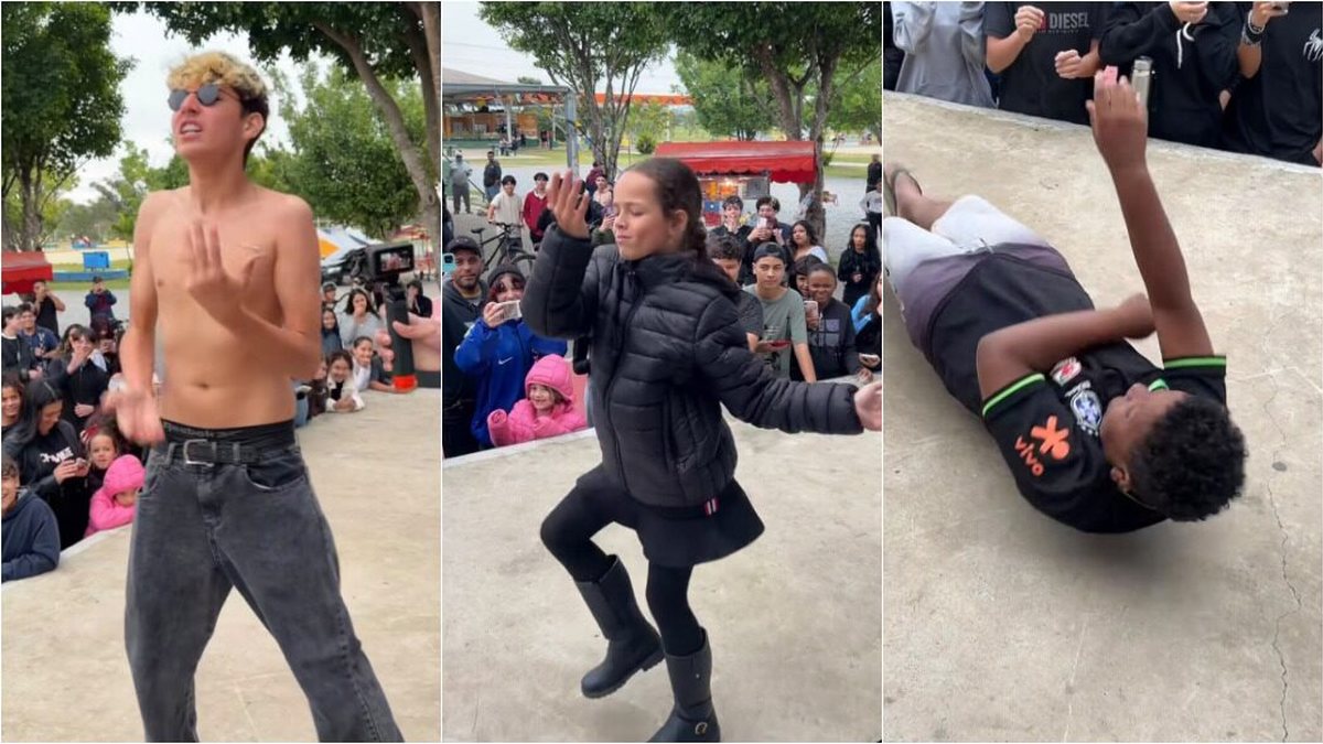 Mais de 200 jovens participaram do campeonato de 'farmar aura' em Suzano - @uuvitinhoo via Instagram