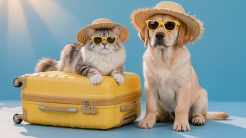 Cães e gatos também sentem as férias: veja como proteger seu pet do estresse