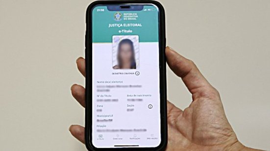 e-Título pode ser usado como documento oficial desde que tenha foto - Reprodução / Senado Federal