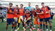 Seleções da Espanha e Argentina se envolveram em confusão após o apito final - Reprodução/Fifa.com