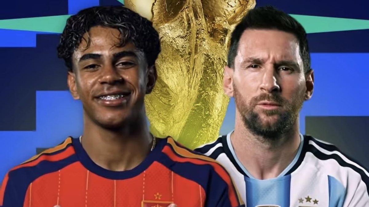 Lamine Yamal x Messi: final da Copa do Mundo de 2026 entre Espanha e Argentina - Instagram / Fifa