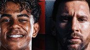 Fifa mostra os dois rostos da final da Copa do Mundo de 2026: Lamine Yamal e Lionel Messi - Instagram / Fifa