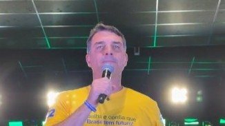 O pré-candidato à Presidente da República, Flávio Bolsonaro, participou de evento do PL no Espírito Santo neste sábado, 18 - Reprodução Instagram/@flaviobolsonaro