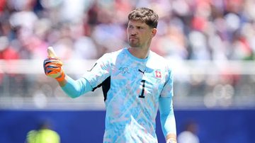 Gregor Kobel é o goleiro titular da Suíça, que joga contra a Argélia hoje - Reprodução/FIFA