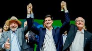 O Presidente Lula durante convenção Nacional do PSB, com João Campos e Geraldo Alckmin - Ricardo Stuckert/PR