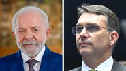 Lula tem 43% das intenções de voto contra 40% de Flávio Bolsonaro em eventual 2º turno - Ricardo Stuckert/PR e Saulo Cruz/Agência Senado