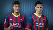 Neymar e Messi nos tempos de Barcelona: dois craques que tomaram caminhos diferentes - Divulgação / Barcelona FC