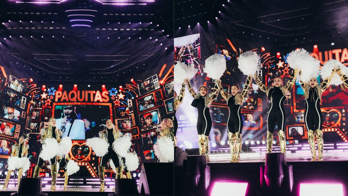 Paquitas participaram do espetáculo de Xuxa em São Paulo - Reprodução / Instagram @xuxameneghel