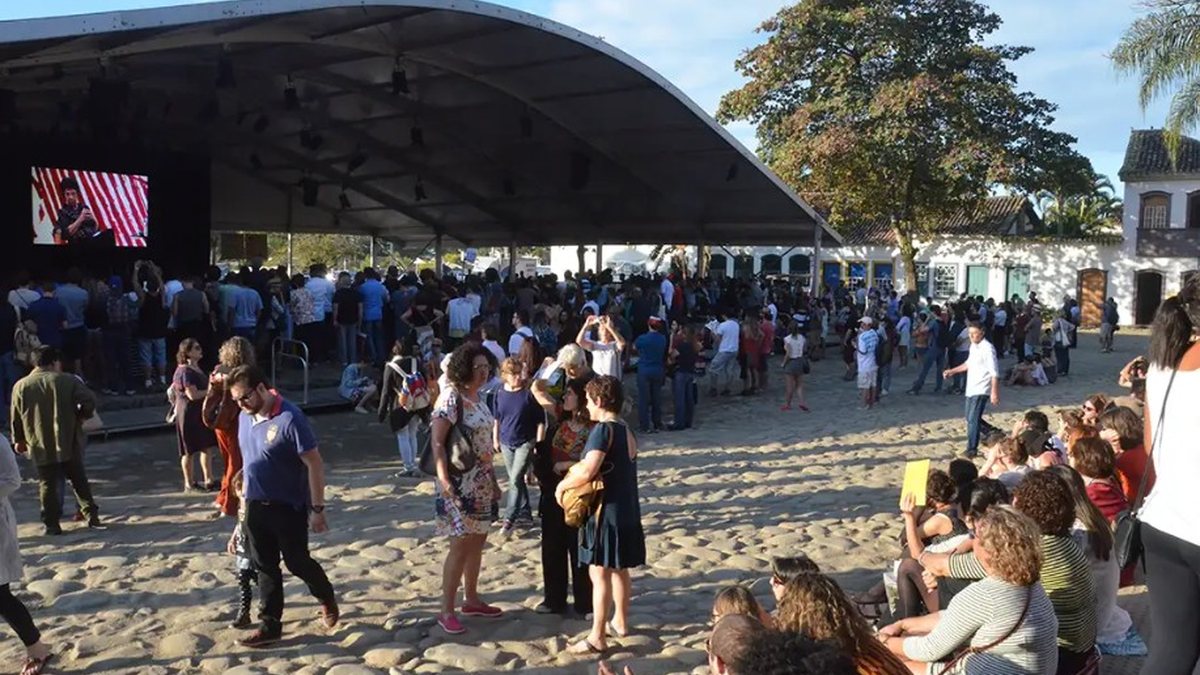 A feira literária de Paraty (RJ) aconteceu de 22 a 26 de julho, com 40 mil pessoas - Reprodução/paraty.com.br