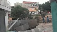 Obra provocou danos estruturais nos imóveis e comprometeu segurança dos moradores - Reprodução/Brasil Urgente/Band