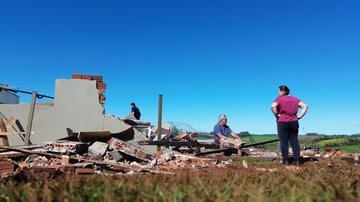 Estragos provocados pelo tornado que atingiu Giruá, Senador Salgado Filho e Sete de Setembro, no Rio Grande do Sul - Luís Frey/Divulgação