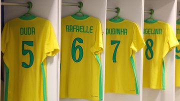 Uniformes da seleção brasileira feminina de futebol, que disputará a Copa em 2027 - CBF