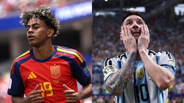 Final histórica coloca em campo duas superestrelas do futebol e desta Copa: Lamine Yamal e Lionel Messi - Reprodução / FIFA