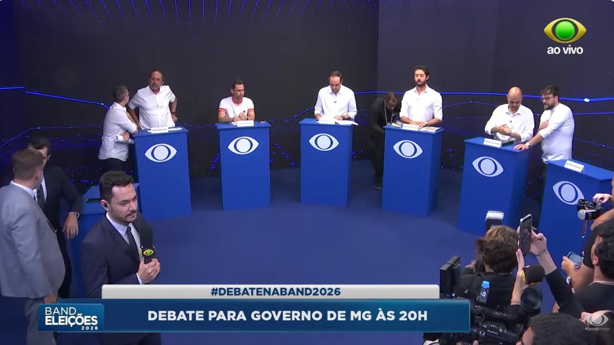 Band realiza primeiro debate ao governo de MG - Reprodução /Tv Bandeirantes