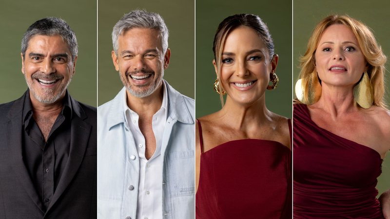 Dança dos Famosos reúne quatro participantes 50+: Junno Andrade, Otaviano Costa, Ticiane Pinheiro e Rita Guedes - Manoella Mello/Globo