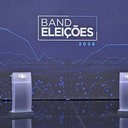 Ausência de Lula e Flávio Bolsonaro marca 1º debate presidencial