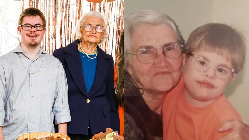 Aos 96 anos, avó viajou mais 400 quilômetros para ver o neto nas telinhas - Reprodução / Instagram @deliberalilazzari