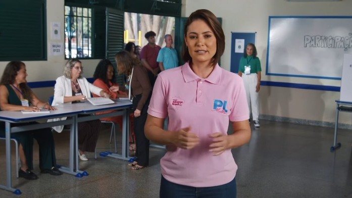 A ex-primeira dama Michelle Bolsonaro, que lidera o PL Mulher, não foi à convenção do partido devido a crise de enxaqueca - Reprodução Instagram